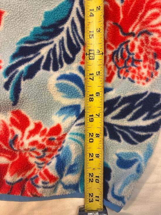 Patagonia Women's Synchilla Snap-T Fleece Pullover Manoa Floral Dusk Blue - Picture 7 of 7